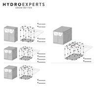 BudBox Pro Silver (Mylar) Indoor Grow Tent - Pro Intermediate | 75 x 75 x 160CM