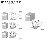 BudBox Pro Silver (Mylar) Indoor Grow Tent - Titan 1 | 200 x 200 x 200CM