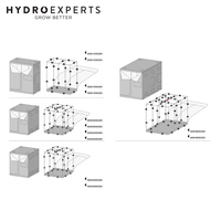 BudBox Pro Silver (Mylar) Indoor Grow Tent - Pro XXL Plus | 300 x 150 x 200CM
