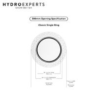 Round Ceiling Frameless White Air Diffuser - 200MM (8“ Inch) | Paintable Air Vent