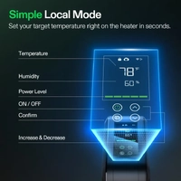 Vivosun AeroFlux W70 Grow Tent Heater - 700W | VPD Control | App Smart Heater