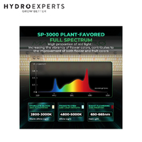 Mars Hydro LED Grow Light Bar SP-3000 - 300W | 2.8umol/j | IP65 | 108CM