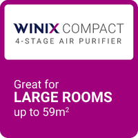 Winix Compact 4 Stage Air Purifier | 3 Fan Speeds | HEPA Filtration