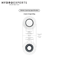 Round Ceiling Frameless White Air Diffuser - 100MM (4“ Inch) | Paintable Air Vent