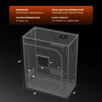 Spider Farmer Indoor Grow Tent - 120 x 60 x 150CM | 1680D | SBS Zipper