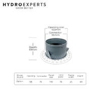 Round Ceiling Frameless White Air Diffuser - 100MM (4“ Inch) | Paintable Air Vent