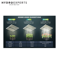 Viparspectra LED Grow Light KS5000 - 500W | Dimmable