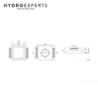 Ergovent Kvadro 100 - 100MM (4