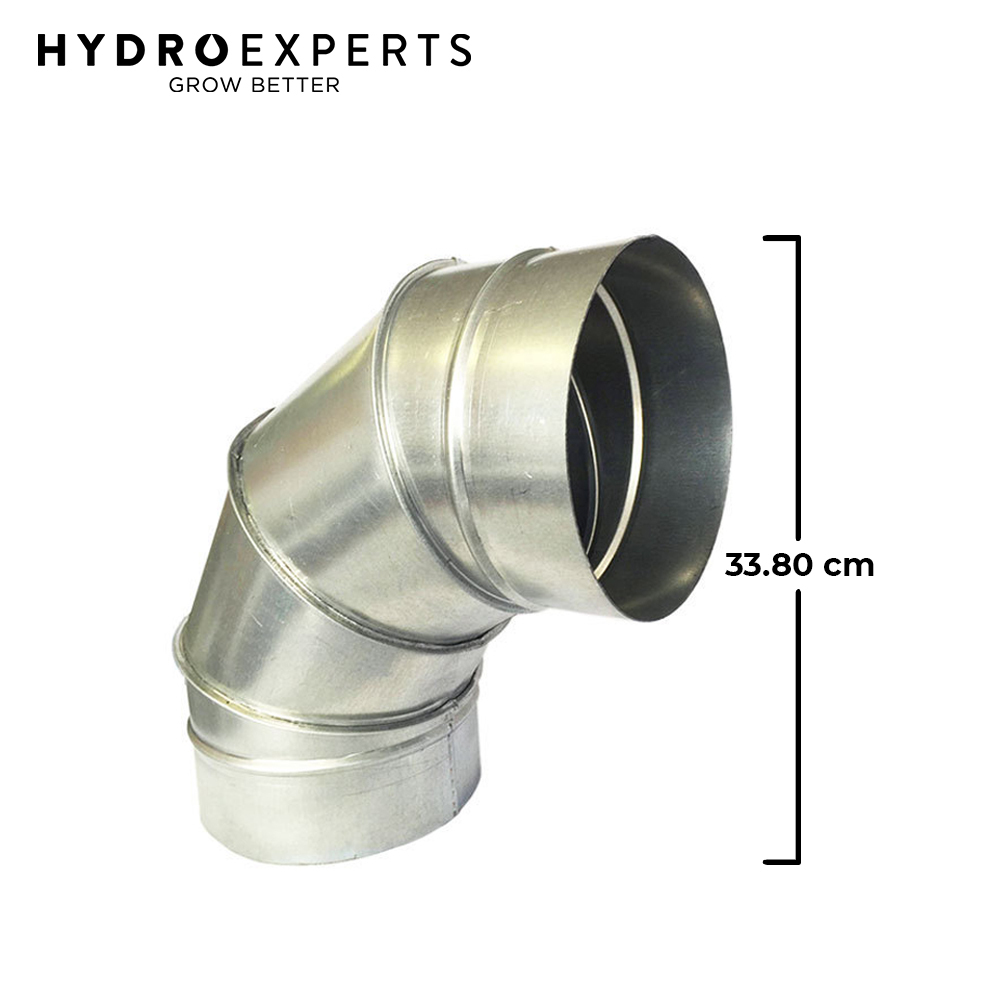 Hydroponics 90 degree Right Angle Ducting Connector Pipe Bend Duct 8" 200mm 