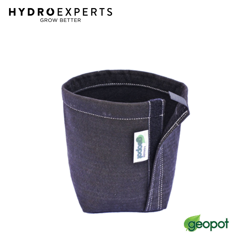 GeoPot Black Velcro Seam Transplanter Fabric Pot 3 Gallon