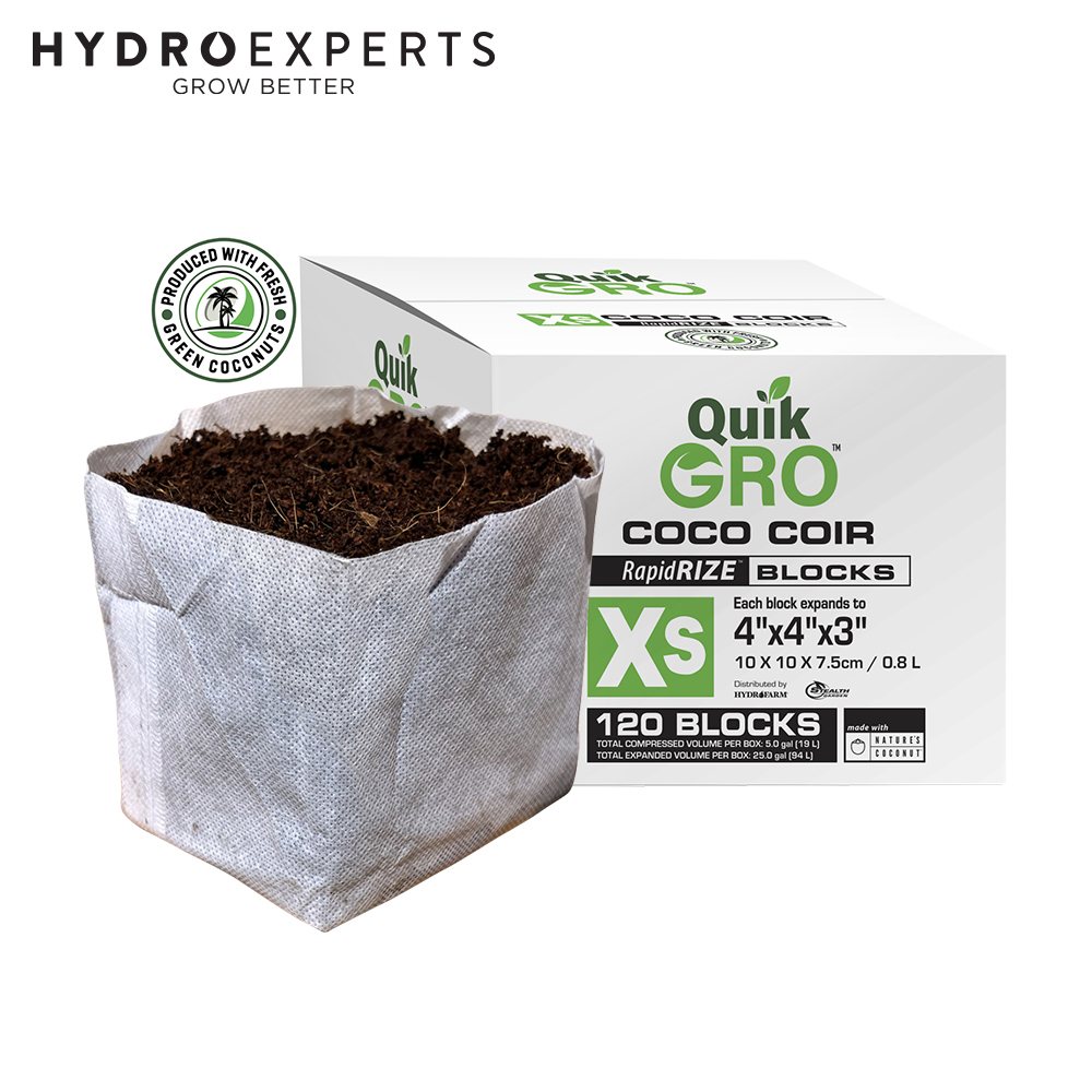 QuikGRO Coco Coir Block 4x4x3 Inch for hydroponics QuikGRO Coco Coir Block 4x4x3 Inch for hydroponics
