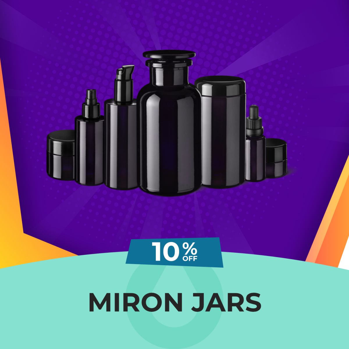 Mirron Glass Jars & Bottles - 10% OFF, Hydro Experts