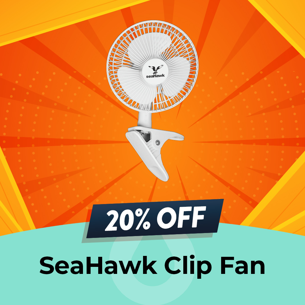 SeaHawk Clip Fan Sale - 20% OFF, Hydro Experts, Clearance Sale