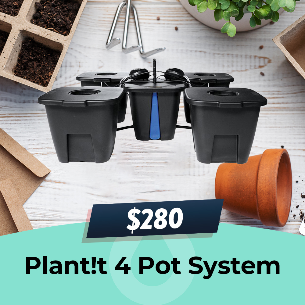 PlantIT 4 Pot System, $280 Only, Hydro Experts