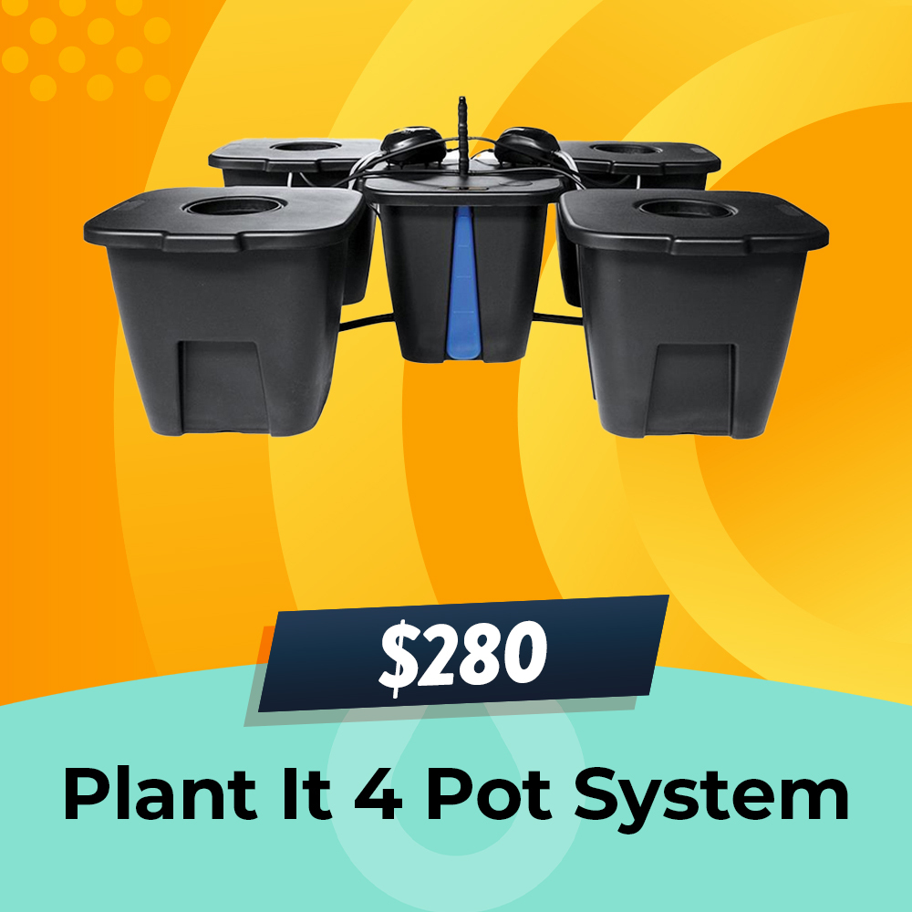 Plantit Aeros 4 Pot System, $289 Only, Hydro Experts