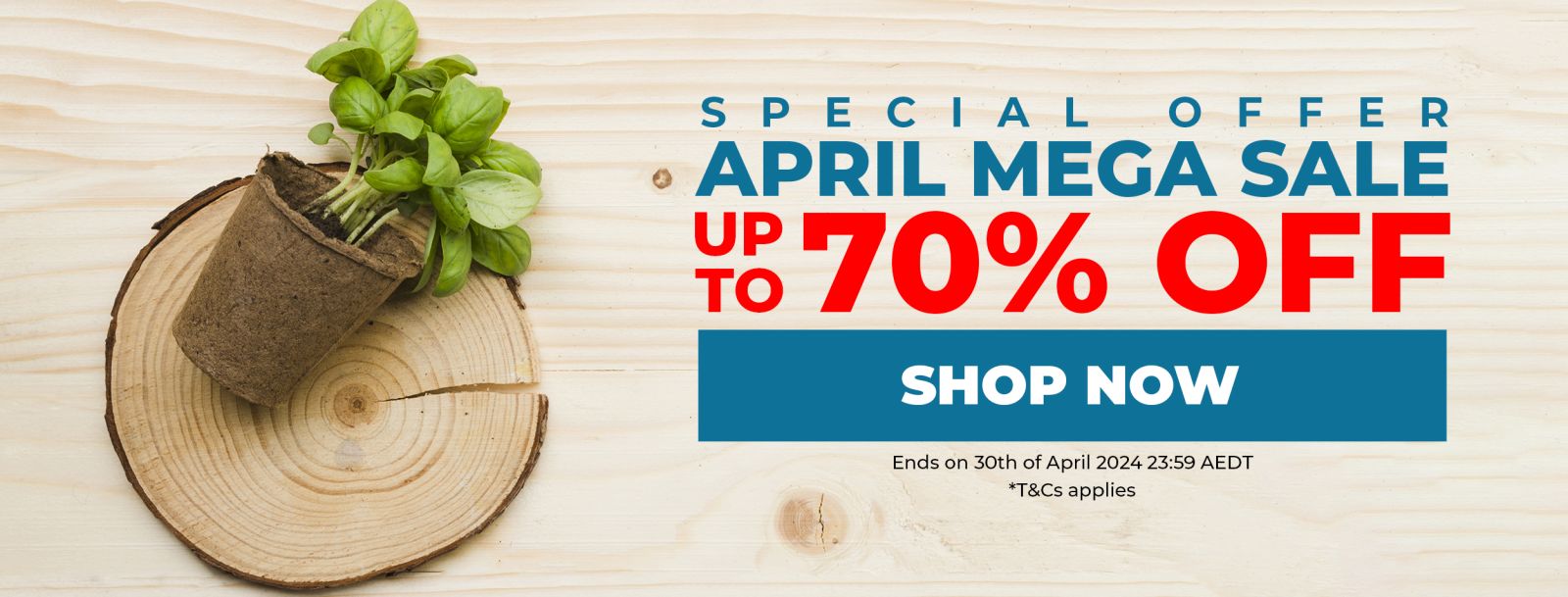 April Mega Sale 2024 - Up To 70% OFF