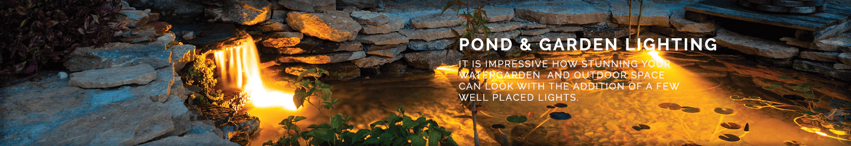 pond lighting, pond lights, garden pond lights, underwater pond lighting, LED pond lights, outdoor water feature lighting, pond lighting ideas