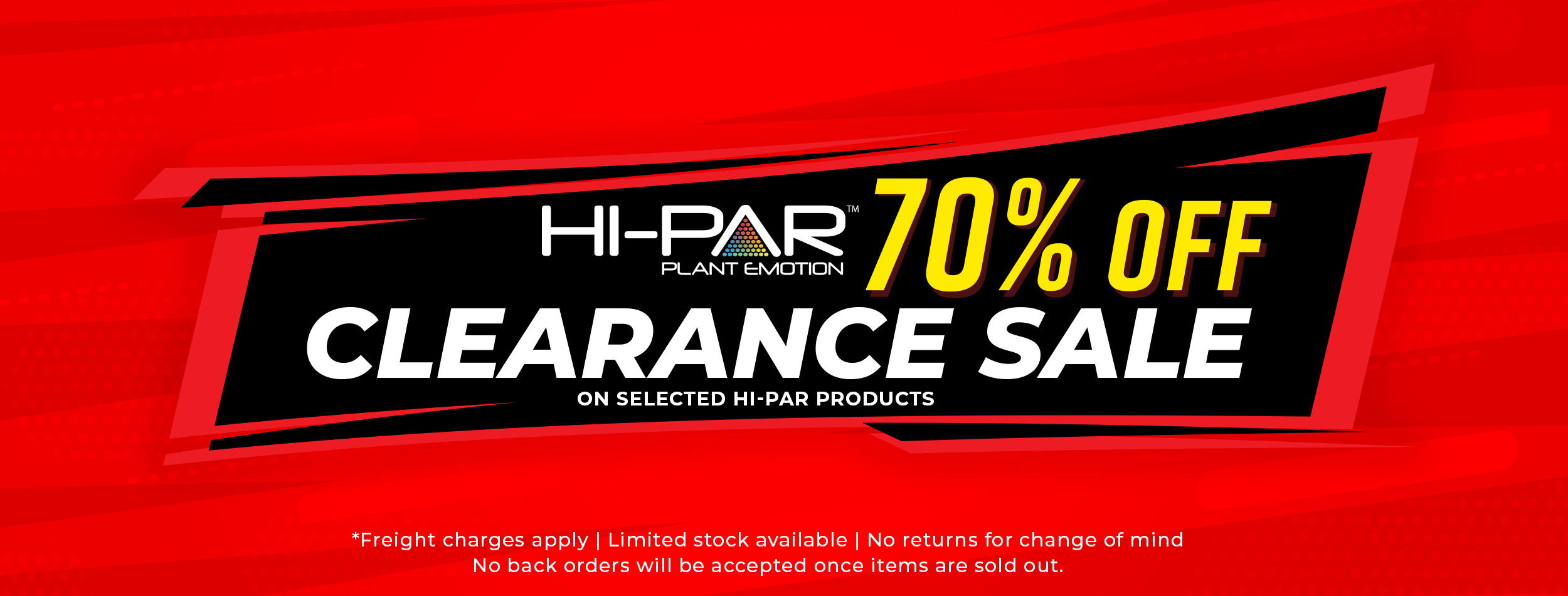 HI-PAR Clearance Sale - Get 70% Off on Selected Hi