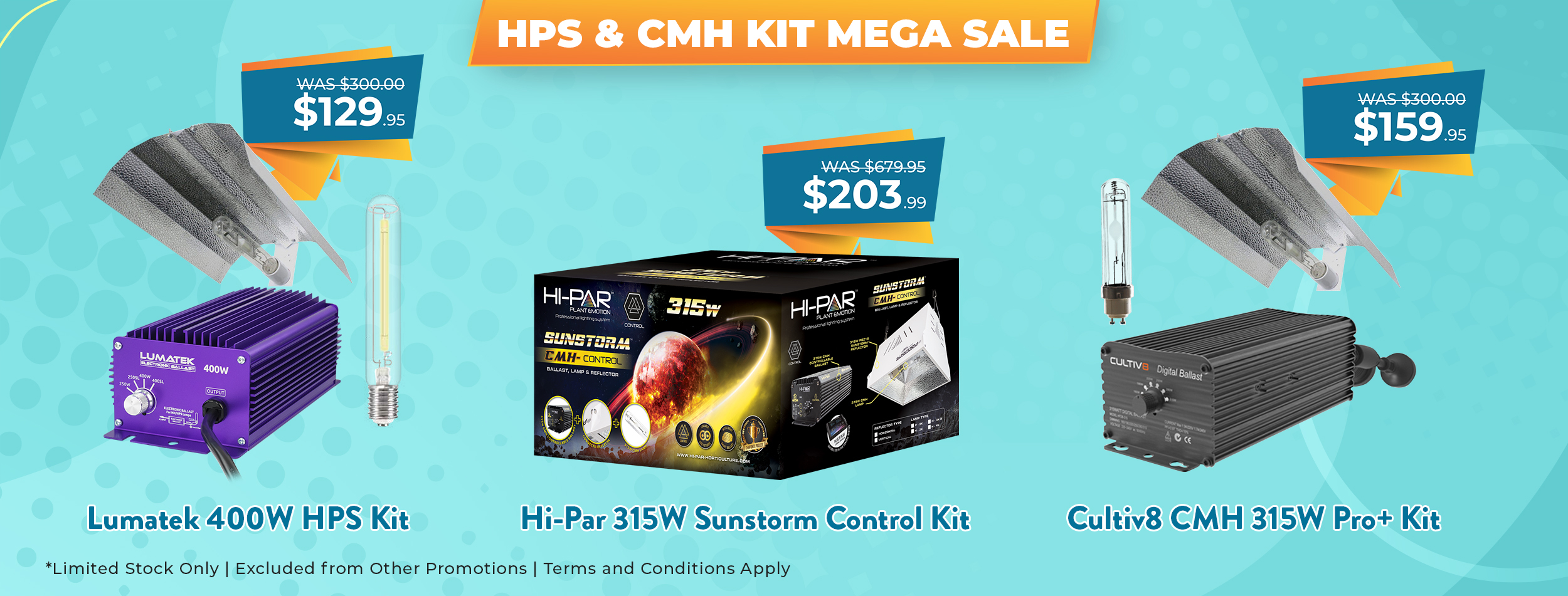 HPS & CMH Kit Mega Sale