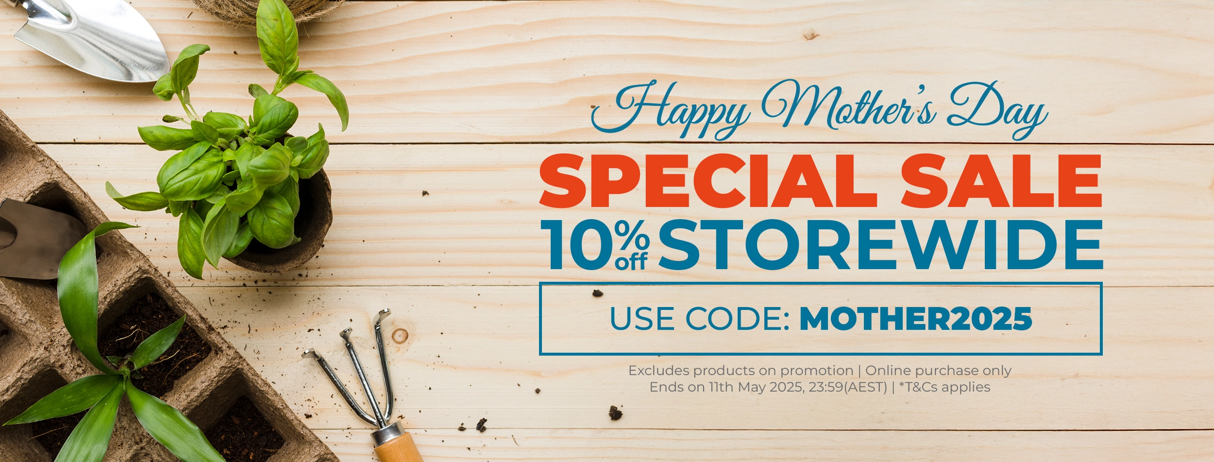 Happy Mother's Day Sale - 10% Off Storewide