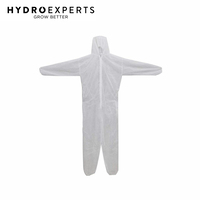 Disposable Clean Room Body Suit - Extra Large | Elastic Wrist Bootie & Hood