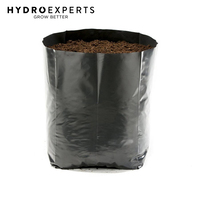 100 x Plastic Grow Soil Bag - 6L | Black