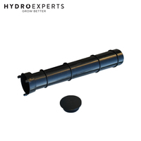 WaterUps Black Inlet Pipe and Cap - 0.33 x 0.05M | Designed for Wicking Cells
