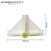 PVC Cross Elbow 16MM - 4 Way Connector | Tent Spare Parts