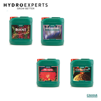 Canna Boost + Cannazym + Rhizotonic + PK 13-14 Additives 4 x 5L Pack