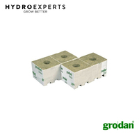 [1 Box] Grodan Rockwool Propagation Cloning Cube - 75X75MM | With Hole 384 Cubes
