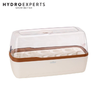 Romberg Boqube M Growing Tray Box - Cream-Copper | 37CM x 19CM x 6CM | Propagation | Cuttings