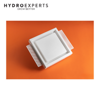Ergovent Kvadro 100 - 100MM (4" Inch) | White | Square | Frameless Diffuser