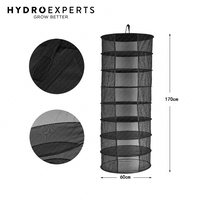 Hanging Foldable Herb Dry Rack - 8 Tier | 60CM x 170CM | with Carry Bag