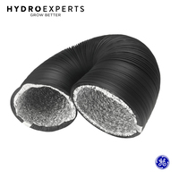 Black PVC Coated Dual Layer Air Duct - 5 Meters | 102MM (4" Inch) | Ventilation