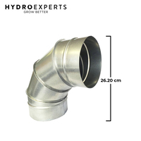 Galvanized Steel Round Duct Elbow 90 Degrees - 150MM (6" Inch) | Air Ventilation