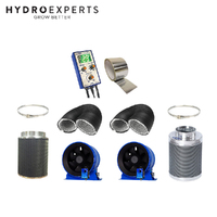 Hyperfan v2 200MM Intake + 200MM Exhaust Fan Complete Kit w/ v2 Climate Controller