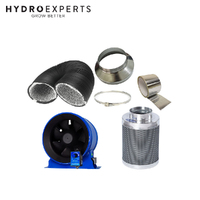 Phresh Hyper Mixed Flow Fan 125MM (5" Inch) + Phresh Carbon Filter 125 x 400MM | 310CFM + 5M Duct