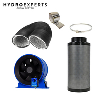 Hyperfan v2 150MM (6" Inch) + Pro Grow Carbon Filter 150 x 500MM 475CFM + 5M Duct