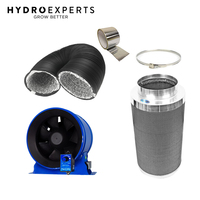 Phresh Hyperfan v2 200MM (8" Inch) + Phresh Carbon Filter 200 x 500MM 650CFM+ 5M Duct