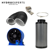 Hyperfan v2 200MM (8" Inch) + Pro Grow Carbon Filter 200 x 500MM 450CFM + 5M Duct