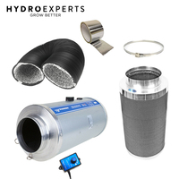 Phresh Silenced EC Hyperfan v2 (6") + Phresh Carbon Filter 150MM x 600MM + 5M Duct