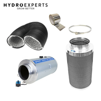 Phresh Silenced EC Hyperfan 300MM (12" Inch) + Phresh  Carbon Filter 300 x 1000MM 1700CFM + 5M Duct