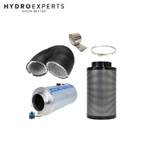 Phresh Silenced EC Hyperfan 300MM (12" Inch) + Pro Grow Filter 300 x 1000MM 1700CFM + 5M Duct