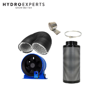 Hyperfan v2 250MM (10" Inch) + Pro Grow Carbon Filter 250 x 1000MM 1400CFM + 5M Duct
