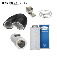 Can-Fan Q-Max EC Silenced Fan (6") + Can-Lite 600 + 5M Duct
