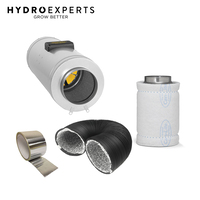 Can Lite 1000 Ventilation Kit | 8" Q-max EC Silenced Fan + Duct