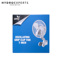 Gardis Pro Oscillating Grip Clip On Fan - 7" Inch | For Indoor Grow Tent