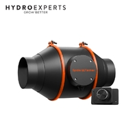 Spider Farmer EC Exhaust Ventilation Inline Fan w/ Speed Controller - 100MM (4" Inch) | 205CFM