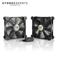 AC Infinity Multifan S7 USB Cooling Fan - Dual 120MM | 104 CFM | Ultra Quiet | Dual Ball Bearing
