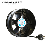 Hydro Axis Inline Axial Booster Fan - 6" (150MM) | 36W | Ball Bearing | Low Noise